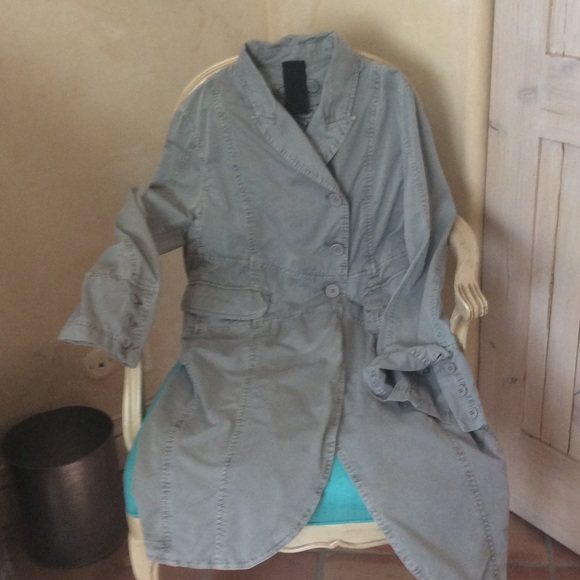 RUNDHOLZ  DRESS/ COAT M 100% COTTON HUES OF GREY