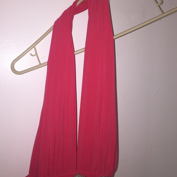 Coral pink dress