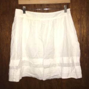Ann Taylor LOFT white skirt