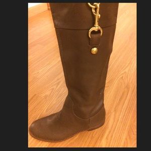 Coach leather boots