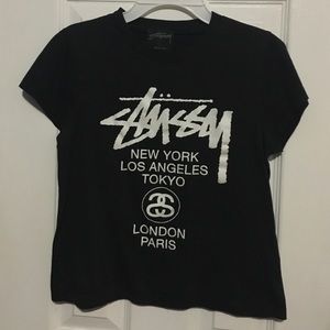 Stussy World Logo Babydoll Shirt
