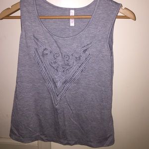cute gray tank top