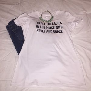 Adorable graphic T! Never worn