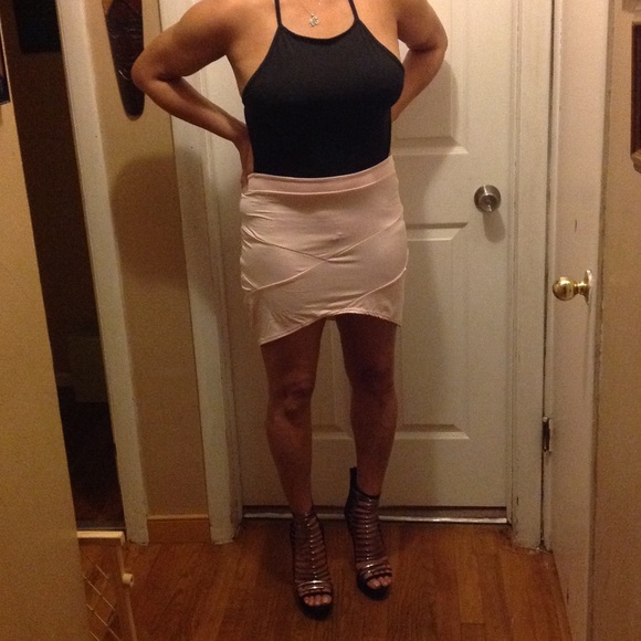 Pink/Black Halter Dress NWOT - Picture 3 of 4