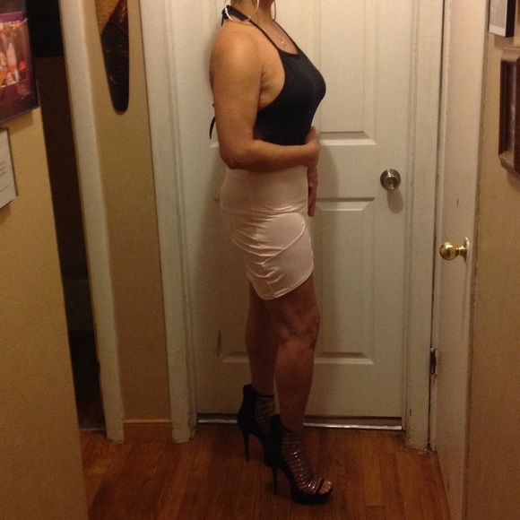 Pink/Black Halter Dress NWOT - Picture 4 of 4