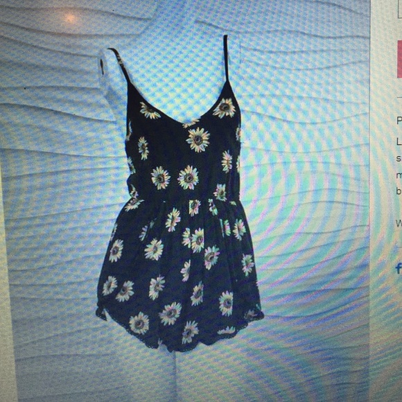 "SOLD". LF Rumor Boutique Sunflower Romper