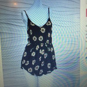 "SOLD". LF Rumor Boutique Sunflower  Romper
