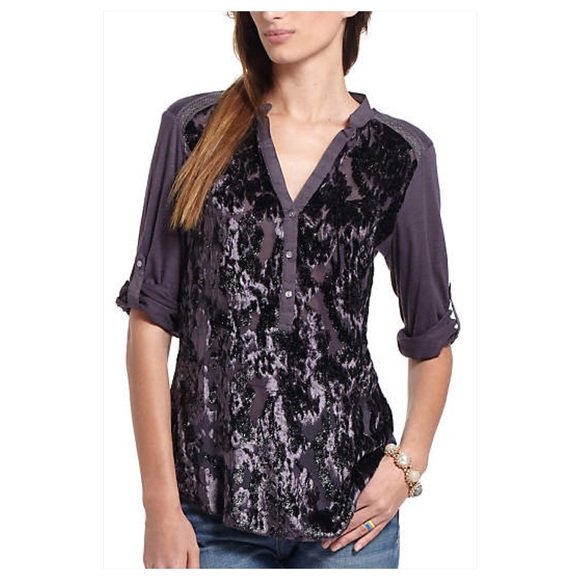 🚫Sold🚫Anthropologie Broadleaf Forest Top