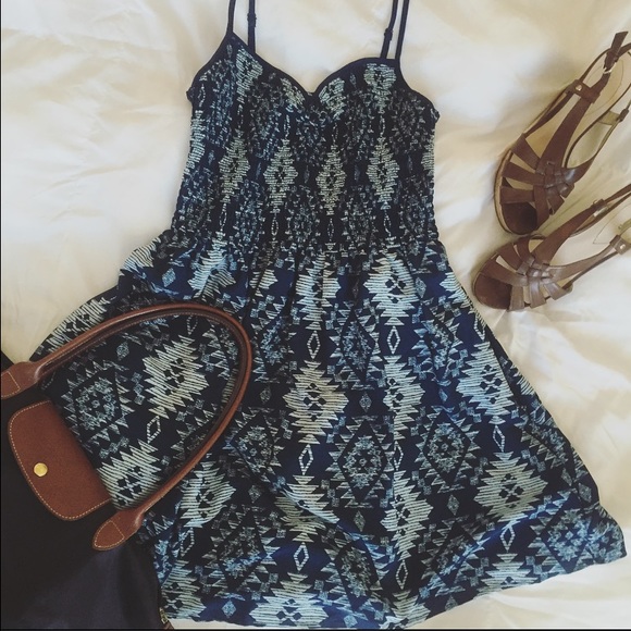 Aztec Blue Sundress