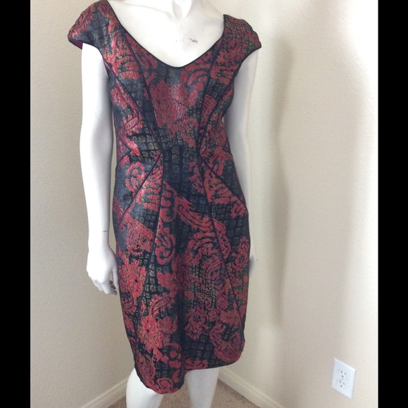 Monique Lhuiller Dragon Sheath Dress