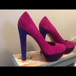 Steve Madden Multi Colored Platform Heels