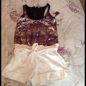 Cute sequin romper