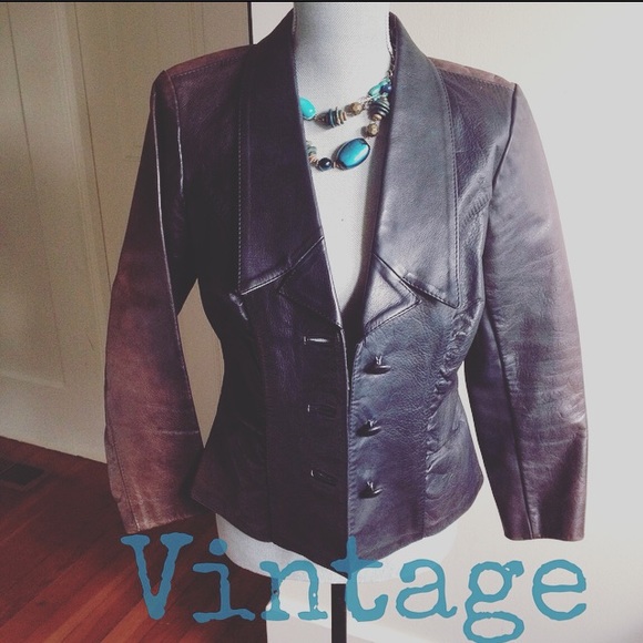 Glasswater Leathers Jackets & Blazers - 💋 1970's Perfectly Faded Vintage Leather Jacket