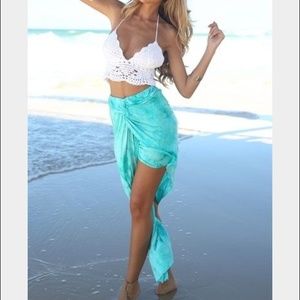 Like new teal Lava wrap skirt from Sabo skirt!