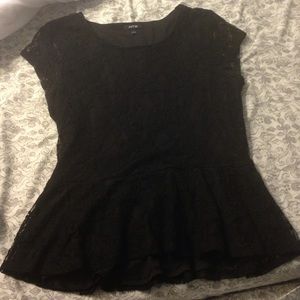 Beautiful black lace blouse