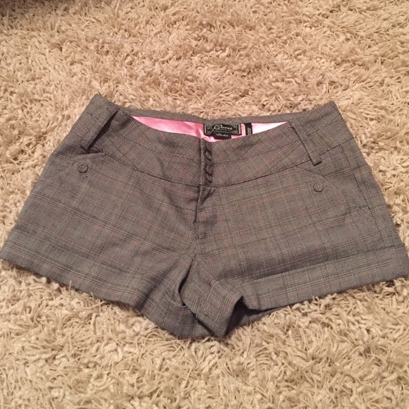 Gray plaid Guess shorts