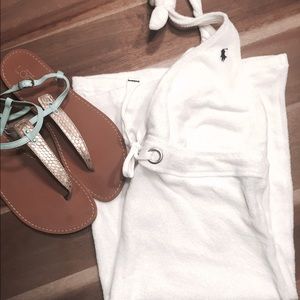 Ralph Lauren White Terry Swim Cover-up