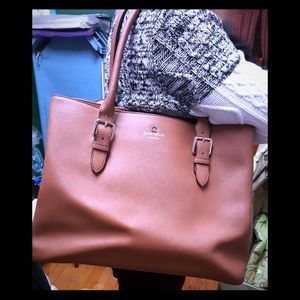 Kate spade brown luggage handbag tote