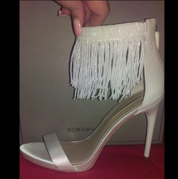BCBGMaxAzria White Heels