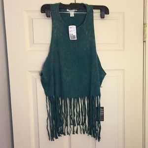 Forever 21 Fringe Tank Top