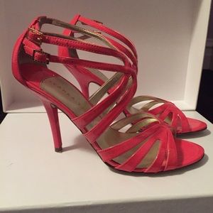 Dressy IVANKA TRUMP Strappy Coral Heel