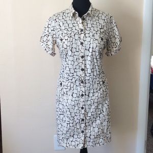 Merona Giraffe print dress w/ tie in the back