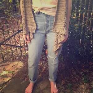 Gap light wash ripped jeans
