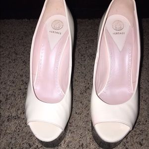 Versace P Toe Cut Out platform