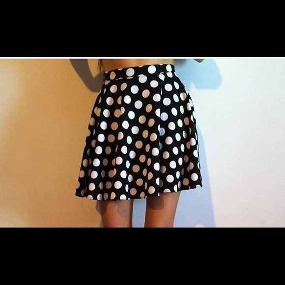Polka dot circle skirt