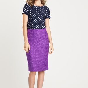 J.Crew No. 2 Pencil Skirt in Tinsel Tweed