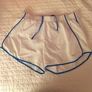 White nikes shorts