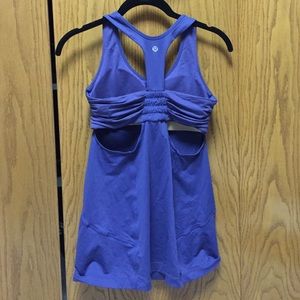 LuluLemon workout tank-purple with cutouts
