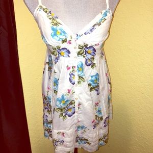 White Floral Day Dress