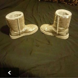 Silver Sequin Uggs