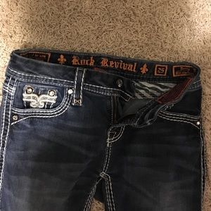 Rock Revival mid rise boot cut jeans size 25 L