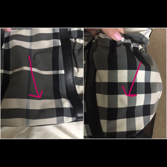 RARE Burberry Check Print Diaper Bag - Picture 4 of 4