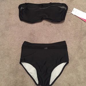 Black high waisted bikini