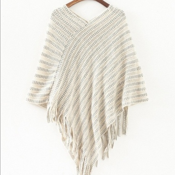 Brand New Warm Knit Cape/Coat/Jacket