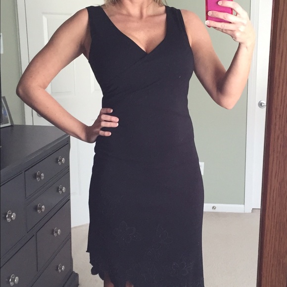 💥 Asymmetrical Black Dress