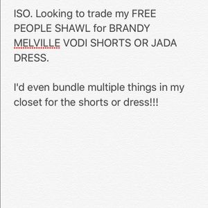ISO! WANT TO TRADE FOR JADA DRESS OR VODI SHORTS