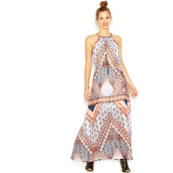 BAR III Halter Maxi Dress