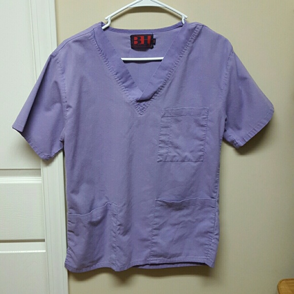 Purple scrub top