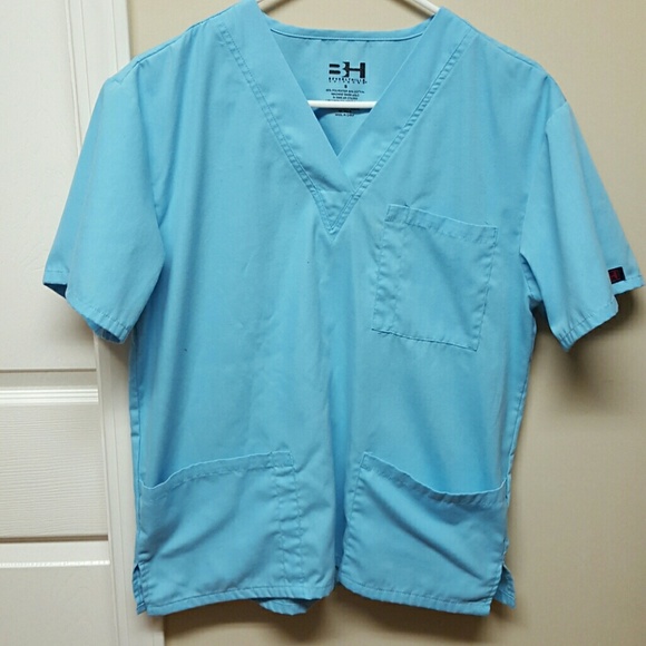Turquoise scrub top