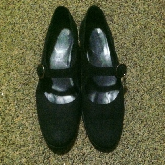 Black nubuck arche shoes size 9 or 9.5 - Picture 2 of 3