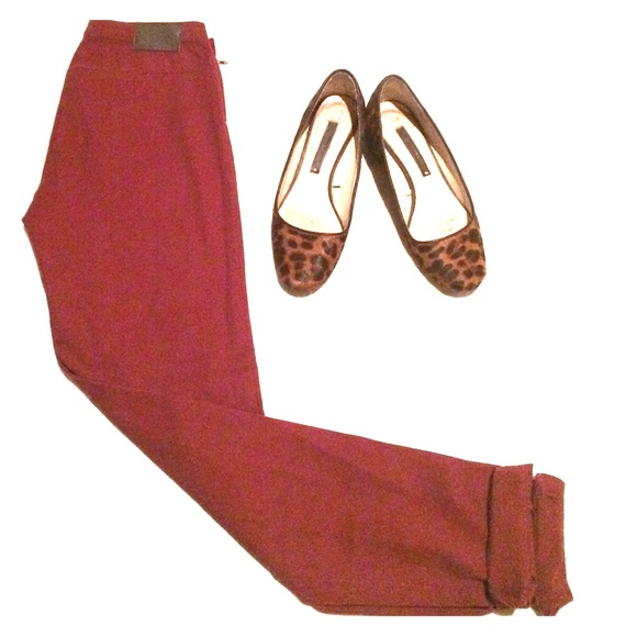 H&M burgundy pants