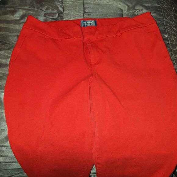 Red Old Navy Slacks