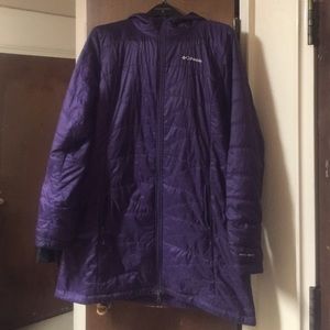 Purple Columbia omni-heat winter jacket
