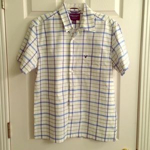 Men's short sleeve button up