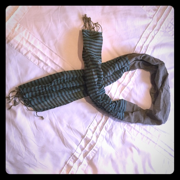 Blue and Gray Scarf
