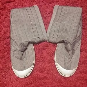 Swagalicious Canvas Grey Boots